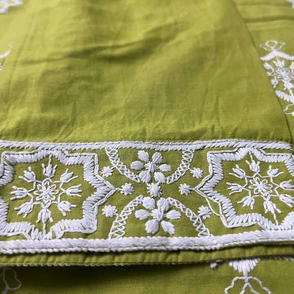 Lime Green Embroidered Cotton Kurta from Max - Picture 4 of 9